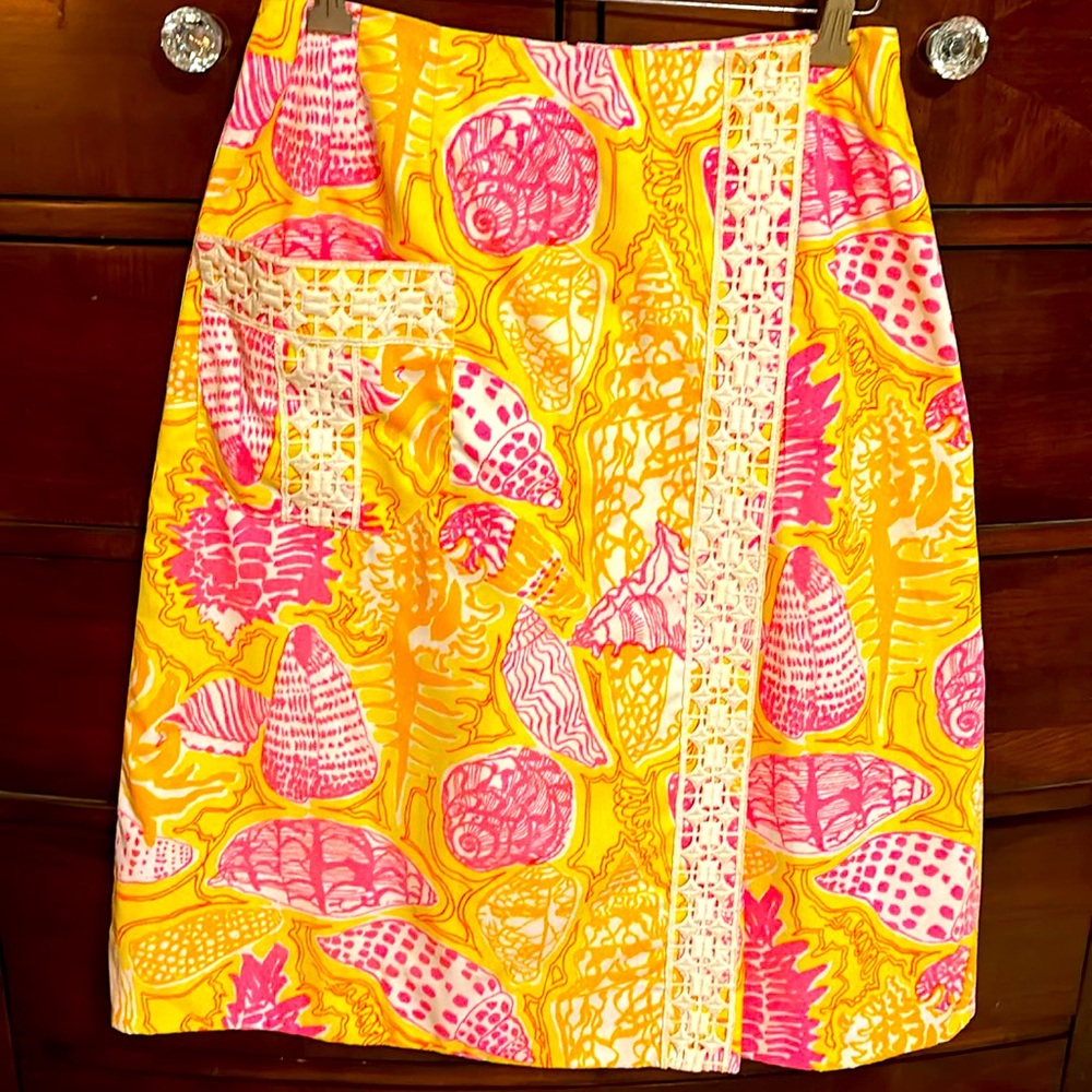 Lilly Pulitzer Vintage The Lilly Seashell Print Skirt